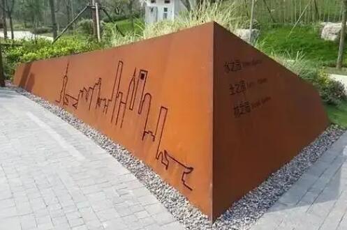 平南耐候钢挡土墙